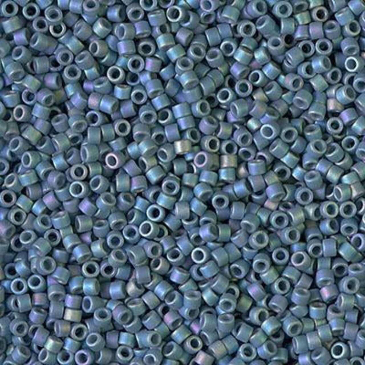 Miyuki Delica Bead 11/0, DB2316, Matte Opaque Glazed Moody Blue AB, 5 grams